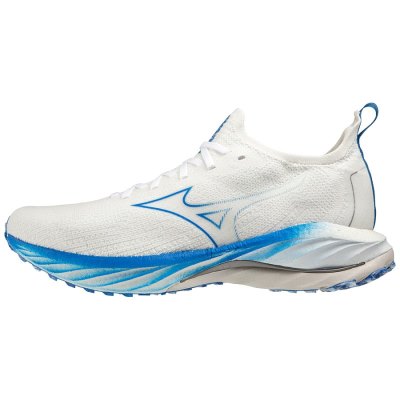 Zapatillas Para Correr Mizuno WAVE Neo Wind Hombre - Blancos / Azules - Chile M105OUQVET